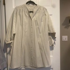 doen ode blue stripe dress size small no belt